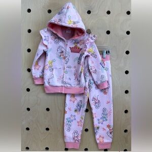 Disney Princesses Zip Hoodie and Pants Set